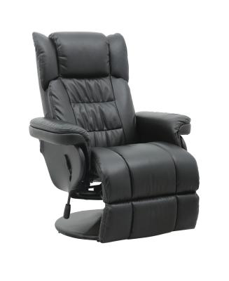 China SHINERUN Modern Design Comfortable Faux Leather Leisure Massage Recliner Rotation Chair with Footrest and Swivel for sale