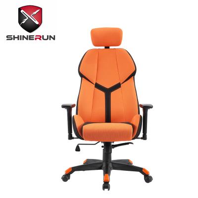 China Executive Office Adjustable Chair (Height) High Back Orange Gaming Desk Chair for sale