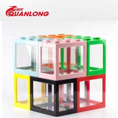 China Mini fish tank transparent acrylic fish tank small viable aquarium decorative desk for sale