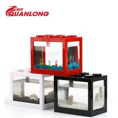 China Mini Fish Tank Viable Decorative Fish Tank Clear Plastic Fish Tank Small for sale