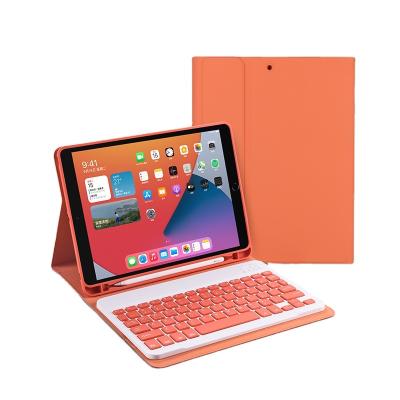 China Fanshion HOT SALE Keyboard Case with Soft PU Silicone Pencil Holder Sublimation Leather Case for iPad Pro 11 2021 2020 iPad 11 inch Case for sale