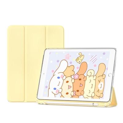 China Transparent iPad Mini 5 Tablet Case For iPad Mini 5 Case With Pencil Holder Smart Auto Sleep And Wake Soft Silicone Case Stand for sale