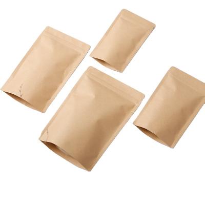 China Factory Wholesale Price kraft paper stand up zipper bag for sale