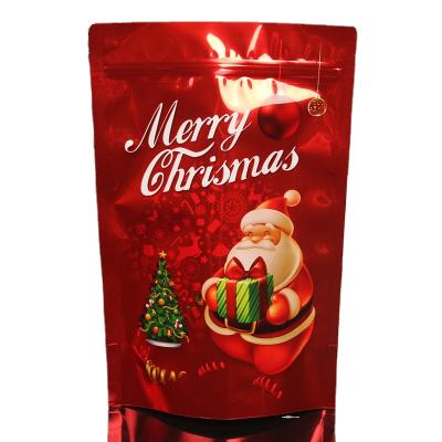 China Wholesale Christmas designed food Plastic Packaging Bag Stand up Chocolate Aluminum Foil Ziplock Bag for sale