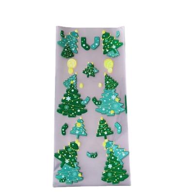 China colored Christmas opp packaging cellophane plastic bag for cookie and candy for sale