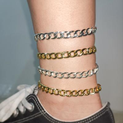 China Wholesale BOHEMIA Gold Plated Anklets Bracelet Cuban Link Anklet For Women for sale