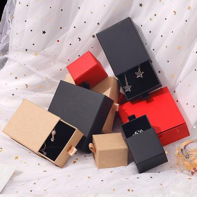 China 2021 Ring Holder Jewelry Box Jewelry Box Hot Sale Black Multi-Drawer Jewelry Box Handmade Packaging Boxes for sale