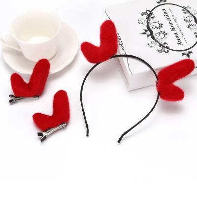 China New Christmas Antlers Friendly Material Hair Clips Cute Hair Accessories Hair Circle Clasp For Party for sale