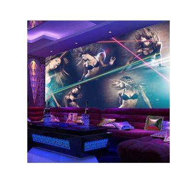 China Modern sexy and hot bikini girl wallpaper 3d fabric decoration mural for sale