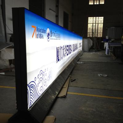 China Waterproof+Eco-friendly Outdoor Advertising Backlit 100% Polyester Fabric Lightbox Banner for sale