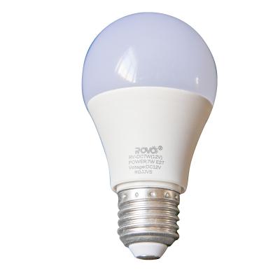 China ROVO 15W 12V DC LED Bulbs Home Plastic Lamp E27 B22 3000 at 6500K Color Temperature Energy Saving for Home Hotel Indoor for sale