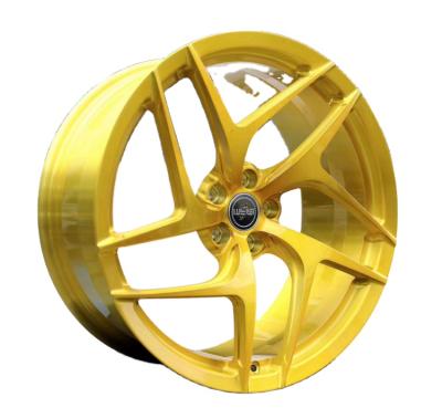 China VIP Sports 17 18 19 20 21 22 Inch High Quality Customizing Gold Chrome Sport Style Alloy Forged Car Wheels for sale