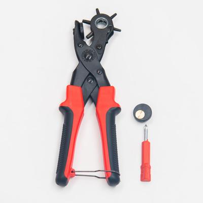 China Ordinary Wholesale Multifunctional Eyelet Hole Puncher Factory DIY Tool Belt Round Punch Pliers for sale