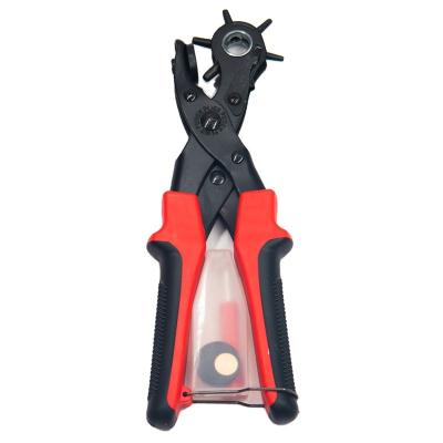 China Ordinary Rotary Punch Pliers for Leather, Rubber and Plastics 6 Hole Size Multi Punch Pliers for sale