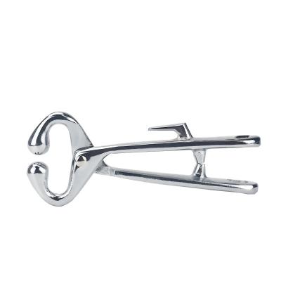 China Ordinary stainless steel nose pliers for cattle without nose chain bridle with bull chain support veterinary bullnose bridle for sale