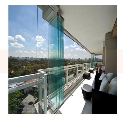 China Extraordinary Folding Screen Russia Project Balcony Window Sliding Glazing System for sale