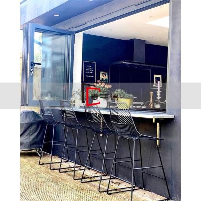 China Cheap Folding Screen Price Thin Frame Aluminum Folding Patio Door Wide Open Wide Open Glass Bi Folded Doors for sale