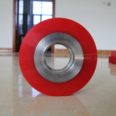 China Machinery Parts Customized Wholesale Polyurethane PU Coated Roller Bearings Rubber Bearings Product Rubber Rollers Making Machinery for sale