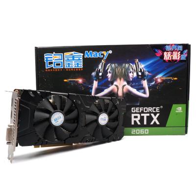 China Factory price popular graphics card rtx 2060 6gb graphics cards for gamers ddr6 2060 graphics card for sale