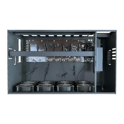 China With Fan B85 65mm 8 128 8gpu Case Frame Gpu Computer Server Chassis Spacer Video Card gb4Upower Supplies Gpu Server Case for sale