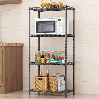 China Viable Sundries Rack Expandable Organizer 2 Tier Microwave Oven Storage Rack Microwave Rack Oven Shelf for sale