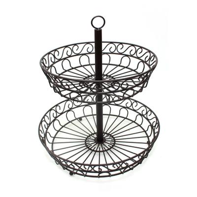 China Vintage Fruit Basket Countertop Fruit Basket Kitchen Minimalist Fruit Basket for sale