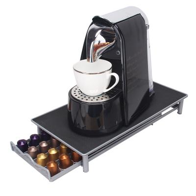 China Newest Design Flexible Metal and Iron Art Material Standing Type Coffee Capsule Holder for sale