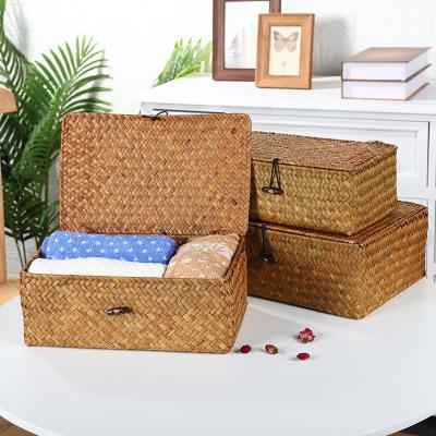 China Traditional Woven Factory Outlet Kitchen Storage Candy Box Bread Storage Box Woven for sale