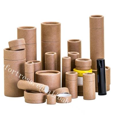 China Biodegradable Round Tube Container Lipstick Packaging Cylinder Paper Cosmetic Boxes for sale