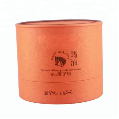 China Handmade Biodegradable Packaging Face Cream Kraft Paper Tube Containers for sale