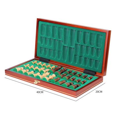 China Board Games Wholesale High Quality Magnetic Card Folding Chess Board, Wooden Chess Board Games for sale