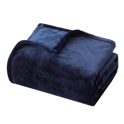 China PORTABLE Custom Recycle Luxury Soft Flannel Fleece Bed Throw Blankets for sale