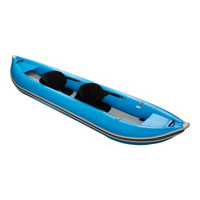 China PVC China Customized Color Foldable Canoe All Drop Stitch Inflatable Fishing Kayak for sale