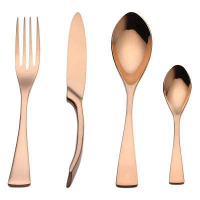 China Sustainable Royal Rustic Stylish Lekoch Stainless Steel Cutlery Set for sale