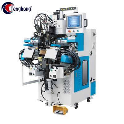 China Factory Tenghong TH-668MAE Shoe Making Wholesale Custom Computer Memory Control Automatic Cementing Side And Heeling Durable Seat Machine for sale