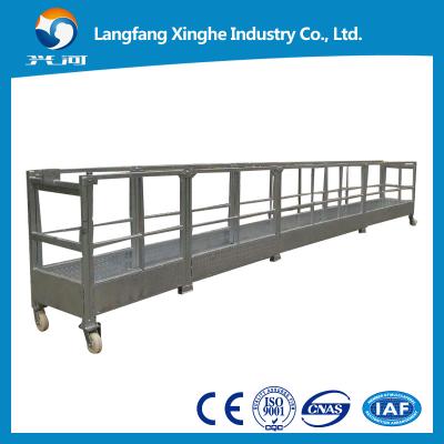 China Temporary high rise window cleaning , xinghe zlp630 suspended platform manufacturer , zlp800 lifting gondola scaffolding for sale