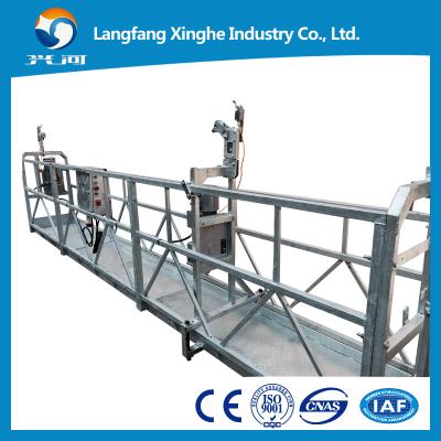 China Temporary suspended access scaffolding , building painting steel swing stage , winch gondola platform for maintenance for sale