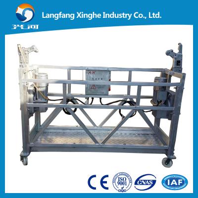 China 1.5kw / 2.0kw hoist suspended platform , CHNT control panel construction gondola , zlp630/zlp800 electric rope cradle for sale