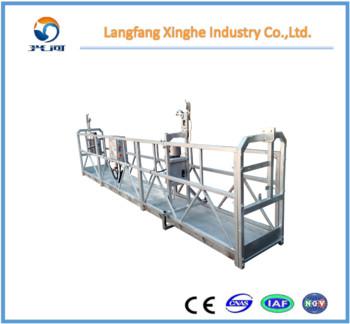 China Xinghe manufacturer zlp suspended working platform / electric rope cradle / winch gondola motor for cleaning for sale