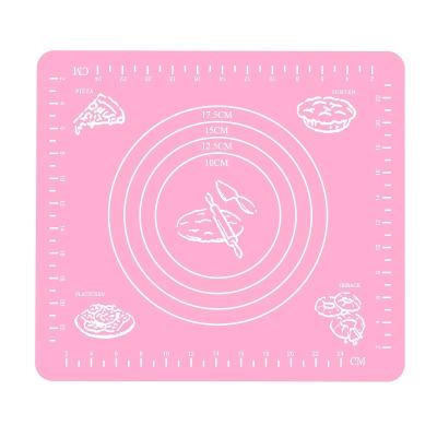 China Viable Direct Cheap Price Factory Direct Supply Non-Stick Rolling Pastry Mat Silicone Pastry Mat Dough 40*60CM for sale