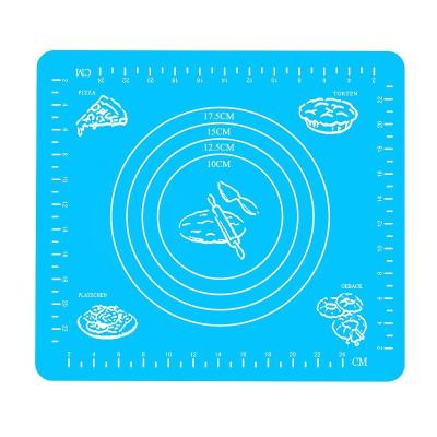 China Sustainable Factory Directly Supply Non-Stick Pastry Rolling Mat 40*60CM Silicone Pastry Mat From Amazon for sale