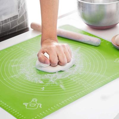 China Hot Selling High Quality Rolling Dough Sustainable Non Slip Silicone Non-Stick Pastry Mat Ext. Amazon for sale