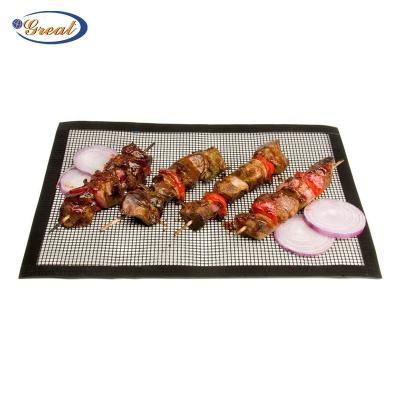 China Custom Packing Dust Proof Outdoor BBQ Grill Mesh Mat For Use For BBQ Grill Mats for sale