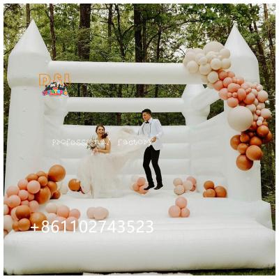 China Popular PVC Weeding Castle White Commercial Inflatable Kids Well Jumping Castle Inflatable Bouncy Castles Jumping Commercial for sale