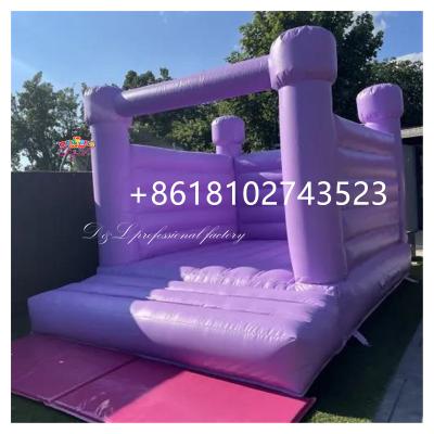 China Cheap Large PVC Purple Children's Inflatable Jumping Castle Amusement Park Bouncy Castle For Party for sale