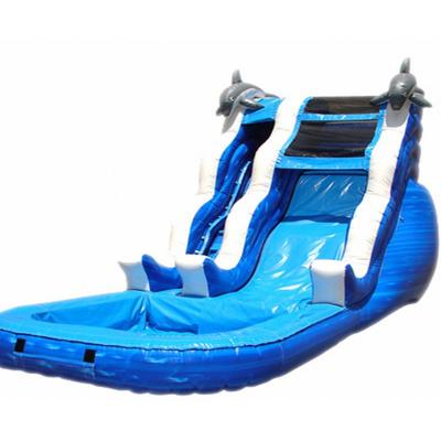 China PVC Top Selling Giant Inflatable Water Slide Adult Size Inflatable Pool Water Slide for sale