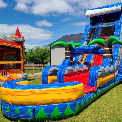 China Popular PVC Best Price Giant Inflatable Water Slide Water Park Commercial Inflatable Slide for sale