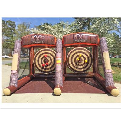 China Amusement Park Mall School Arena Carnival Inflatable Ax Throwing Sports Throwing Games for sale