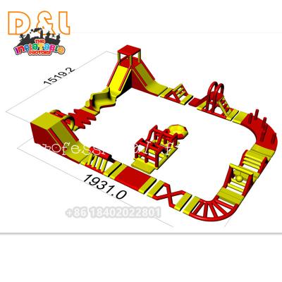 China Amusement park mall school lake small floating water park inflatable river pool equipment Aqua amusement park for sale