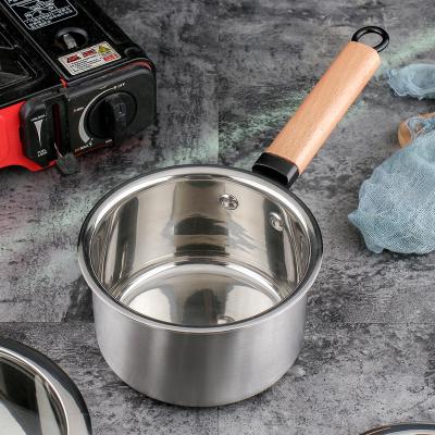 China Household Kitchen Utensils Stainless Steel Cookware Casserole Soup Pot Viable Use for Gas and Induction Cooker for sale